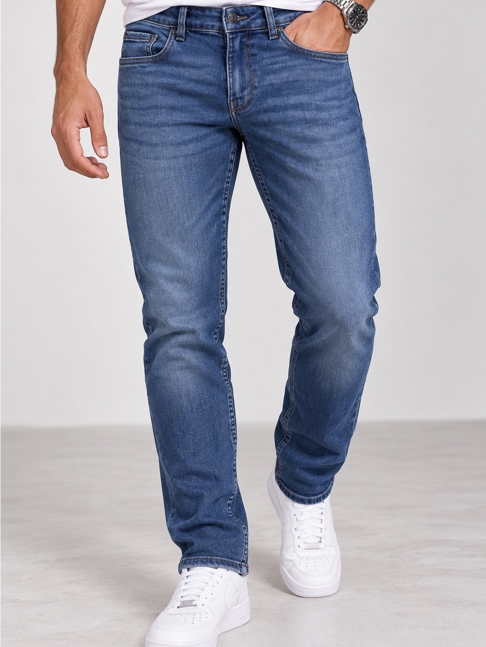 Louis Philippe Men’s Smart Fit Jeans Size 32/25 Navy Blue Stretch Denim